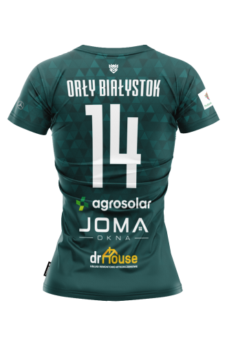 Orły Białystok Koszulka Damska zielona tył.png