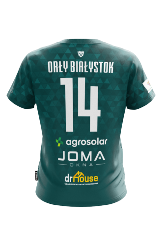 Orły Białystok Koszulka Męska zielona tył.png
