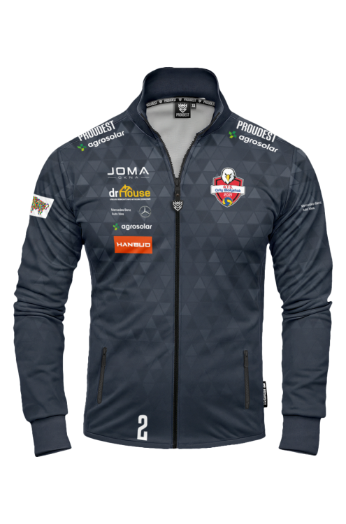 Orły Białystok Bluza Dresowa szara przód.png
