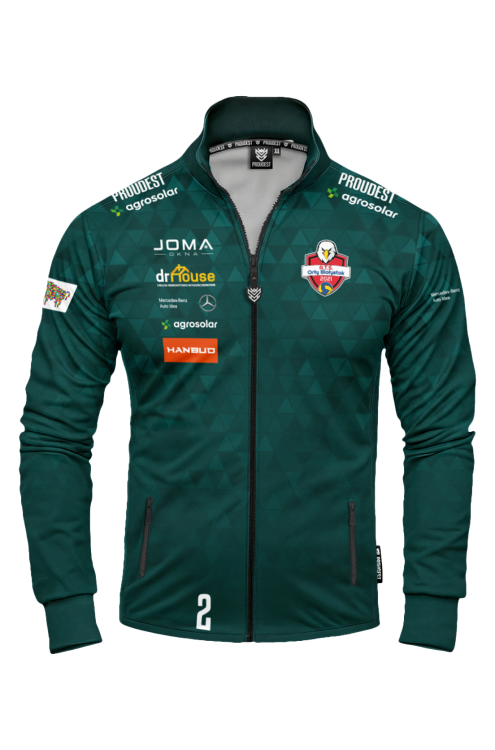 Orły Białystok Bluza Dresowa zielona przód.png