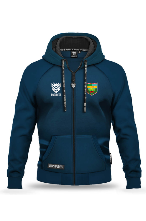 Bluza bawełniana rozpinana Promień Mońki granatowa Przód.png