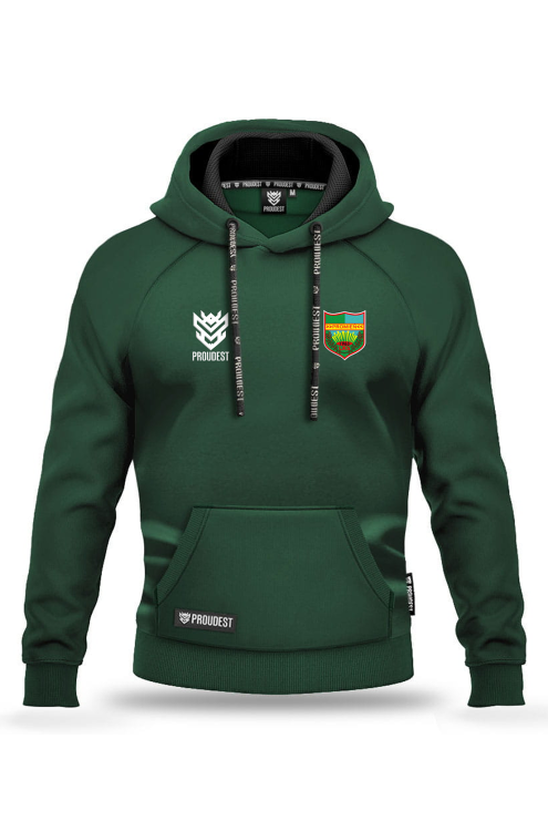 Bluza bawełniana kangurka Promień Mońki zielona Przód.png