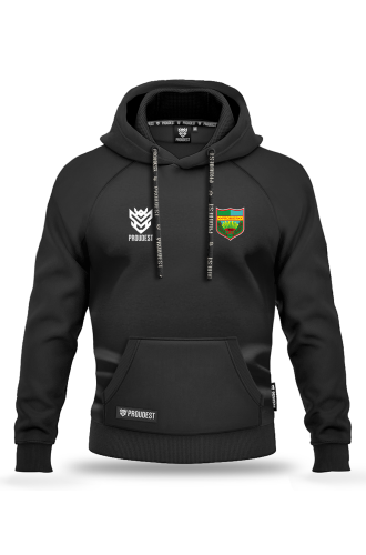 Bluza bawełniana kangurka Promień Mońki czarna Przód.png