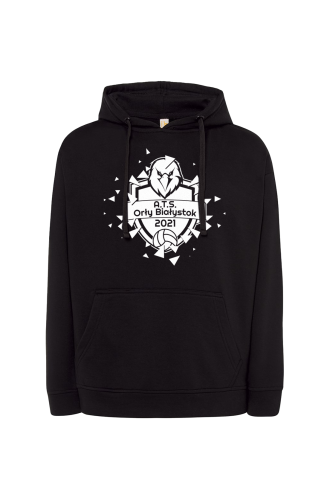 Bluza Treningowa Orły Białystok kangurka Czarna przód.png