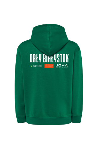 Bluza Treningowa Orły Białystok kangurka Zielona tył.png