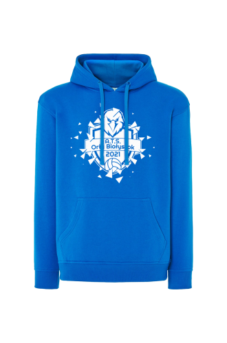 Bluza Treningowa Orły Białystok kangurka Niebieska przód.png