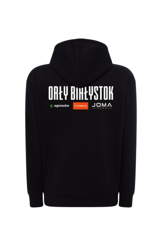 Bluza Treningowa Orły Białystok rozpinana Czarna tył.png