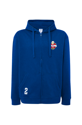 Bluza Treningowa Orły Białystok rozpinana Niebieska przód.png