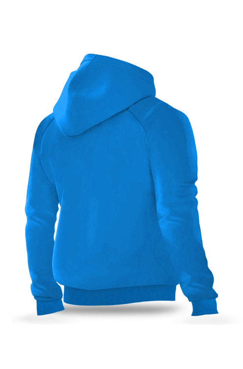 Bluza bawełniana rozpinana Orły Białystok niebieska Tył.png