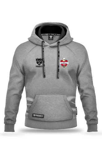 Bluza bawełniana kangurka Orły Białystok szara Przód.png