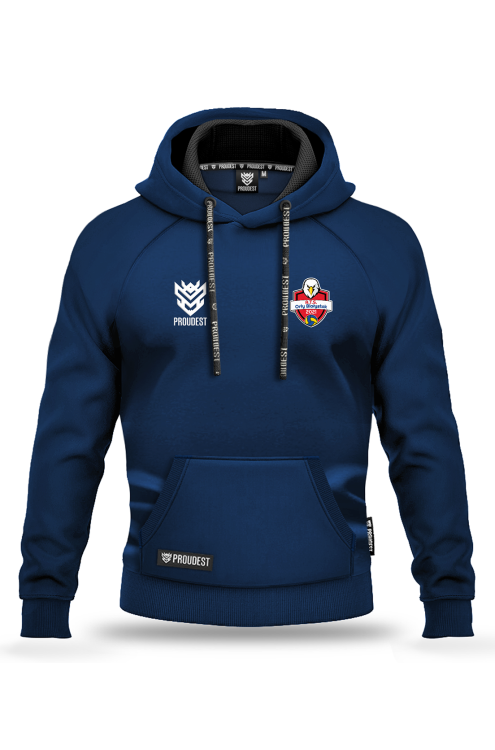Bluza bawełniana kangurka Orły Białystok granatowa Przód (1).png