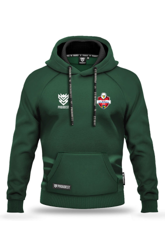 Bluza bawełniana kangurka Orły Białystok zielona Przód.png