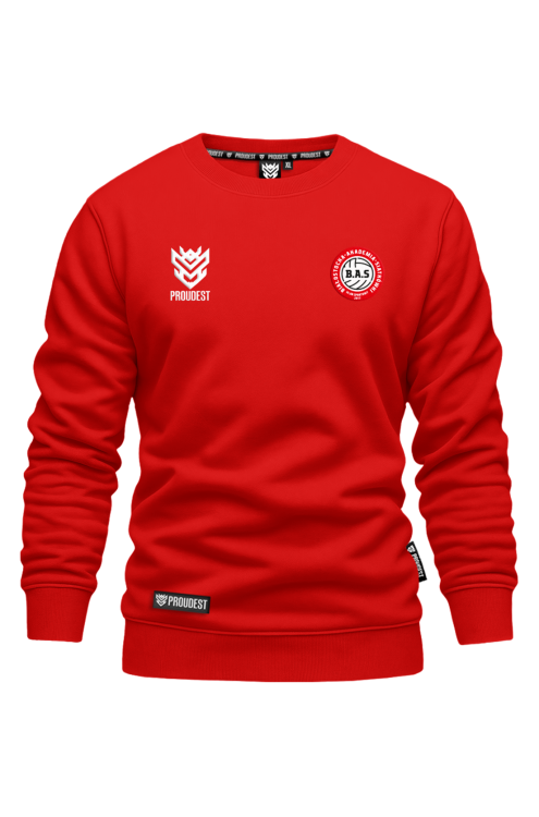 Bluza BAS Białystok klasyczna czerwona Przód.png