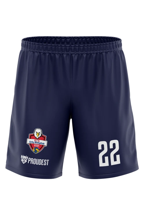 Spodenki Orły Białystok 2026-2027 męsie komplet granatowy Przód.png