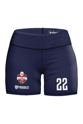 Spodenki Orły Białystok 2026-2027 damskie komplet granatowy Przód.png